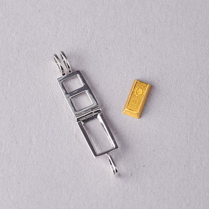 【予約商品】シルバー925/チェーンペンダント＋K24ミニバー