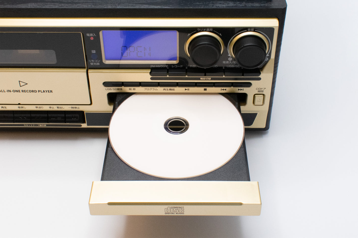 デジタル録音ができるレコードプレーヤー【AR-01G】