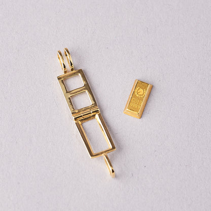 【予約商品】K18(18金)/チェーンペンダント＋K24ミニバー